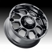 Ultra 124BM Commander Gloss Black Milled Custom Truck Wheels 2